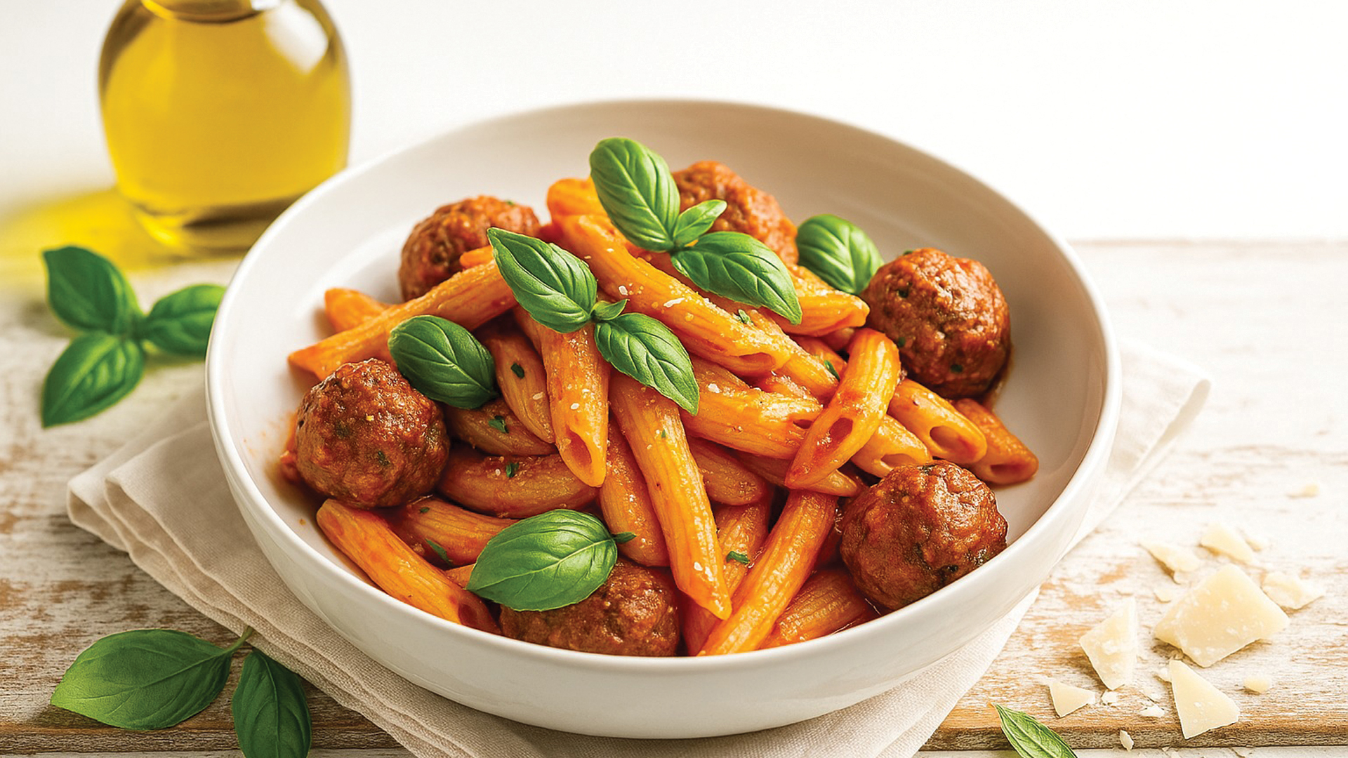 İtalyan Köfteli penne